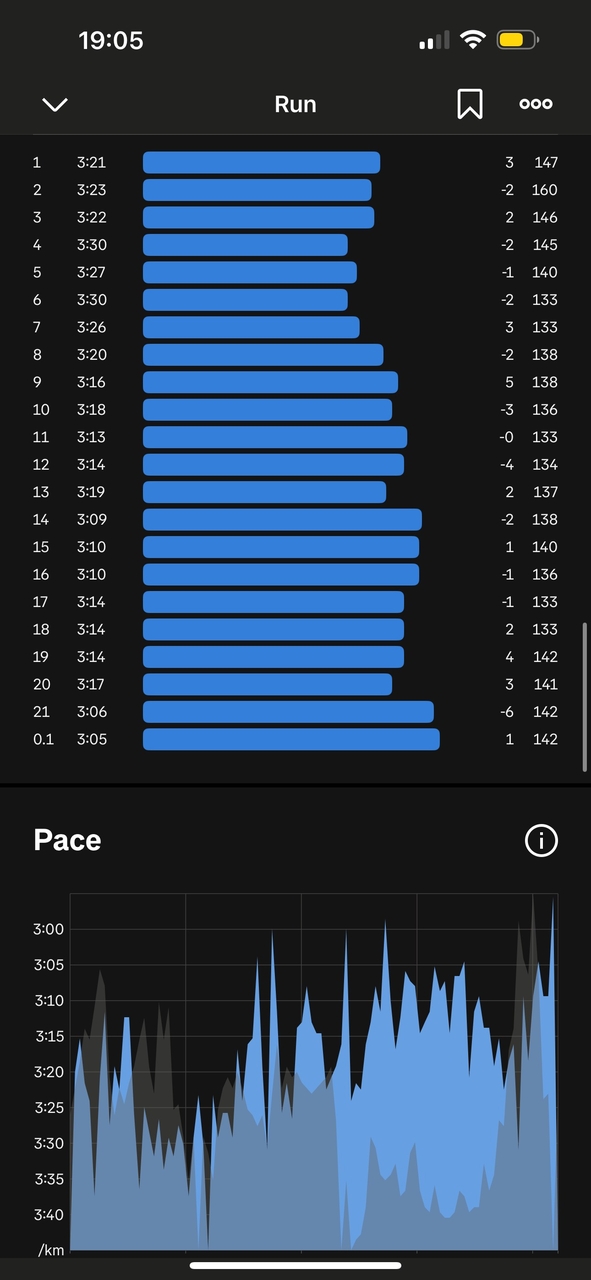 Splity z Garmin - półmaraton Spijkenisse